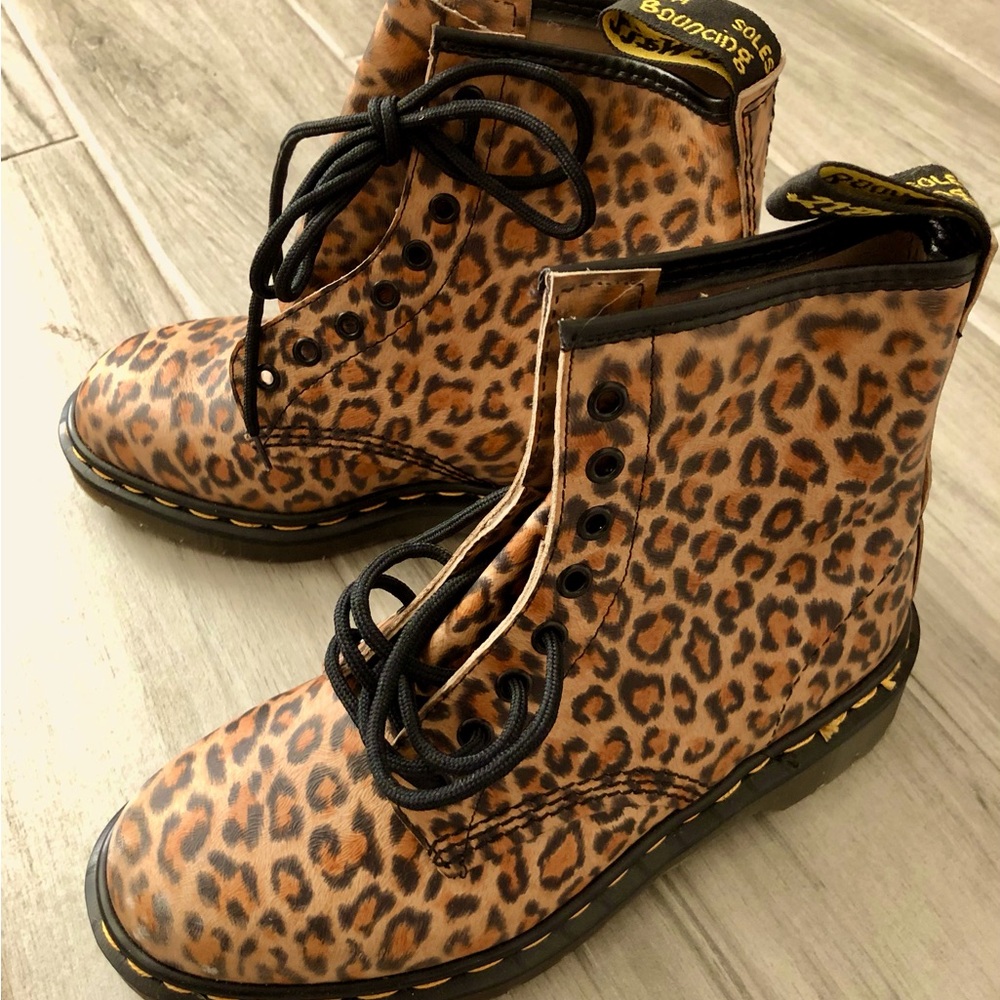 Dr. Martens Leopard Print Boots
